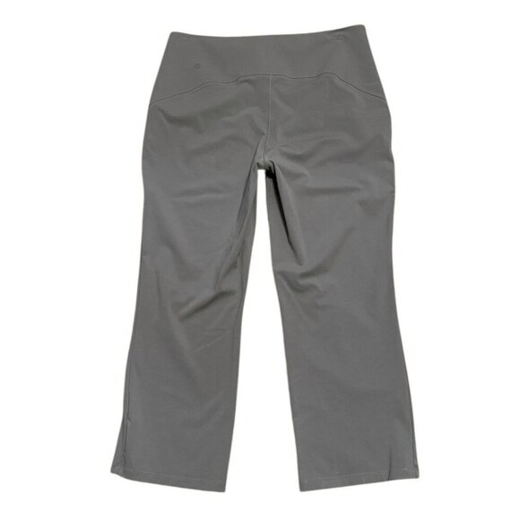 Lululemon Sz 12 Pants Grey Sage Smooth Fit Pull On Hi Rise Cropped Minimalist - Picture 5 of 6